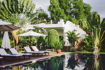 Beautiful pool villa in tropical garden