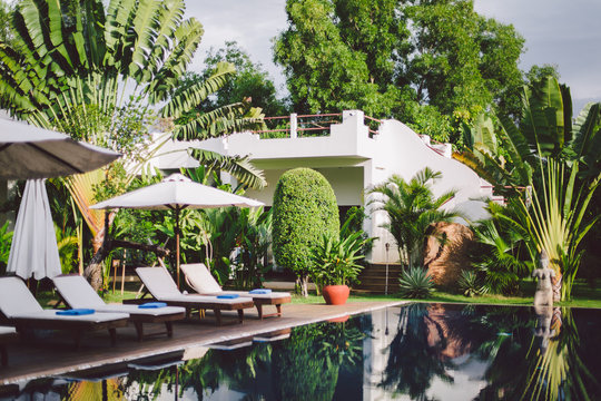Beautiful pool villa in tropical garden