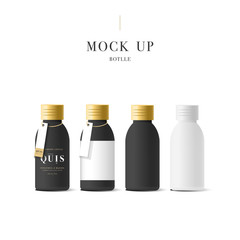 Realistic white cosmetic cream container