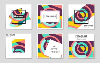 Abstract vector layout background set. For art template design, list, front page, mockup brochure theme style, banner, idea, cover, booklet, print, flyer, book, blank, card, ad, sign, sheet,, a4