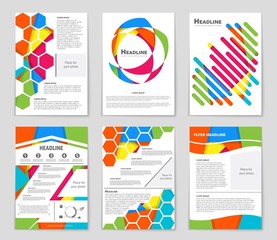 Abstract vector layout background set. For art template design, list, front page, mockup brochure theme style, banner, idea, cover, booklet, print, flyer, book, blank, card, ad, sign, sheet,, a4