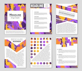 Abstract vector layout background set. For art template design, list, front page, mockup brochure theme style, banner, idea, cover, booklet, print, flyer, book, blank, card, ad, sign, sheet,, a4.
