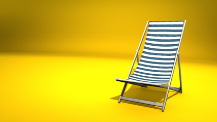 Isolated Deckchair