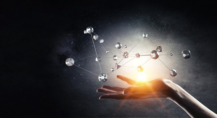 Wireless connection futuristic concept