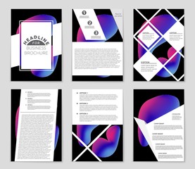 Abstract vector layout background set. For art template design, list, front page, mockup brochure theme style, banner, idea, cover, booklet, print, flyer, book, blank, card, ad, sign, sheet,, a4