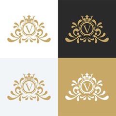 Royal brand logo design vector