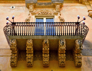Palace nicolaci of villadorata Noto Sicily Italy