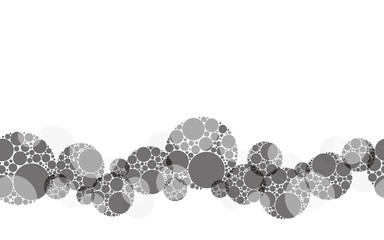 Floating polkadots background. Seamless pattern.Vector. 