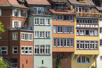 Altstadtfassaden in Laufenburg, Baden