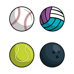 sport balls isolated icon vector illustration design