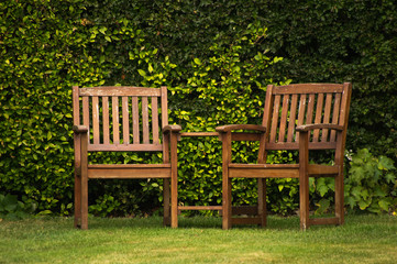 Garden seats for a couple