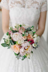 Soft bridal bouquet