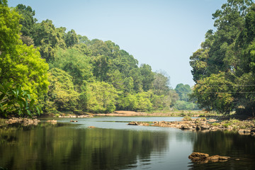 Fototapeta na wymiar Stream at Panjigali, Kerala