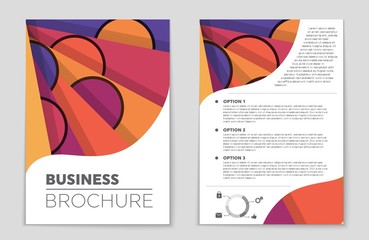 Obraz premium Abstract vector layout background set. For art template design, list, front page, mockup brochure theme style, banner, idea, cover, booklet, print, flyer, book, blank, card, ad, sign, sheet,, a4