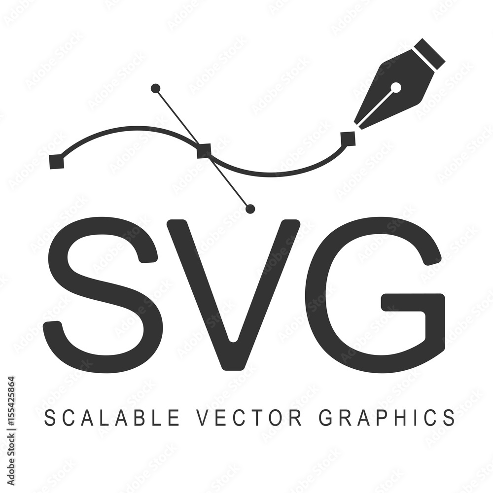Poster scalable vector graphics, format svg. responsive disign.