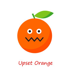 Banner Orange Emotions. Vector illustration.
