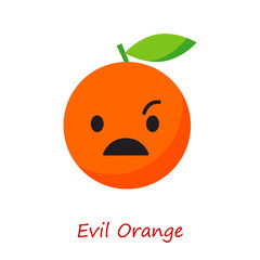 Banner Orange Emotions. Vector illustration.

