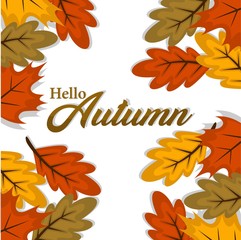 Autumn concept illustration vector