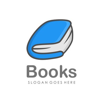 Book logo design vector