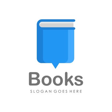 Book logo design vector