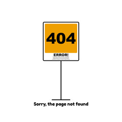 Vector illustration of 404 error page not found concept.