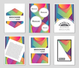 Abstract vector layout background set. For art template design, list, front page, mockup brochure theme style, banner, idea, cover, booklet, print, flyer, book, blank, card, ad, sign, sheet,, a4