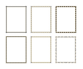 Set luxury decorative frame. vector illustration