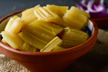cooked cardoon, typically eaten in Spain