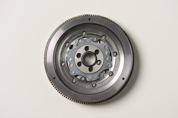 Dual-Mass Flywheel front view lying on white background