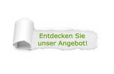 Entdecken Sie unser Angebot!