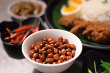Nasi lemak ingredients