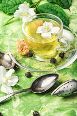 herbal tea with Jasmine flowers