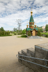 SLUTSK, BELARUS - May 20, 2017: Varvarinsky chapel in the center of Slutsk.