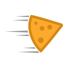 Pizza illustration logo design vector