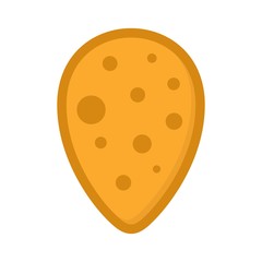 Pizza illustration logo design vector