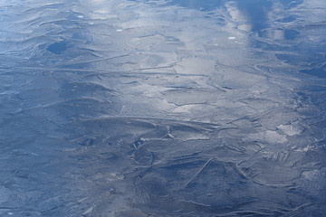 Morning frost on the water