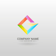 G letter logotype. Polygonal letter logo