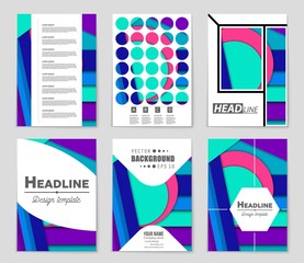 Abstract vector layout background set. For art template design, list, front page, mockup brochure theme style, banner, idea, cover, booklet, print, flyer, book, blank, card, ad, sign, sheet,, a4