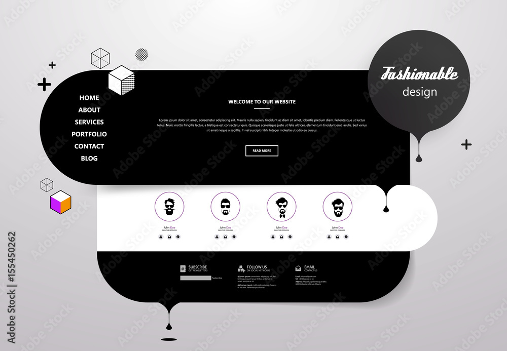 Aufkleber minimal abstract user interface vector design.