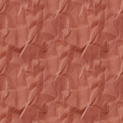 Fototapeta premium Crumpled red paper texture. seamless pattern