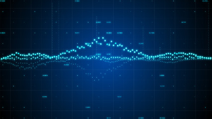 Abstract futuristic binary code walls background.