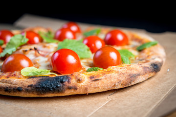 tasty pizza on a the table