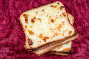 Traditional French Toasted Sandwich croque madame