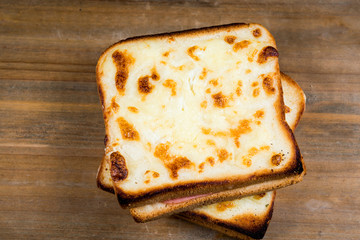 Traditional French Toasted Sandwich croque madame