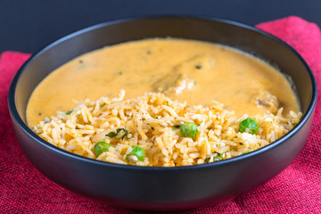 Handmade Indian curry chicken rice