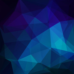 Abstract geometric style blue background. Vector illustration