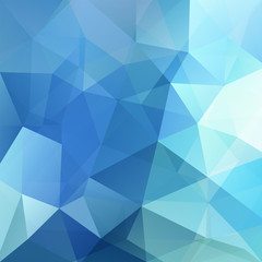 Polygonal blue vector background. Can be used in cover design, book design, website background. Vector illustration