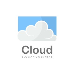 Cloud logo design vector