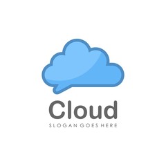 Cloud logo design vector