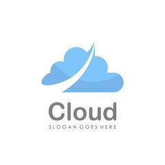 Cloud logo design vector